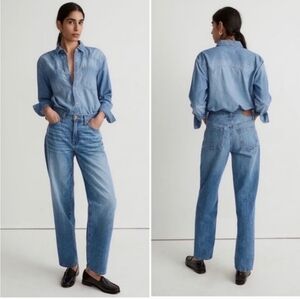 Madewell the slouchy boy jean size 32
